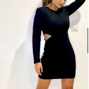 New Express black side cut-out cocktail dress, size medium